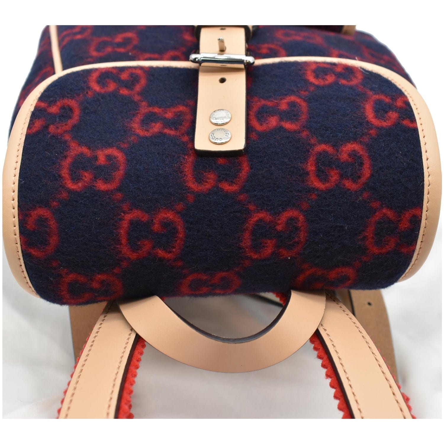 GUCCI Children's Gucci Supreme Wool Backpack Red 406398
