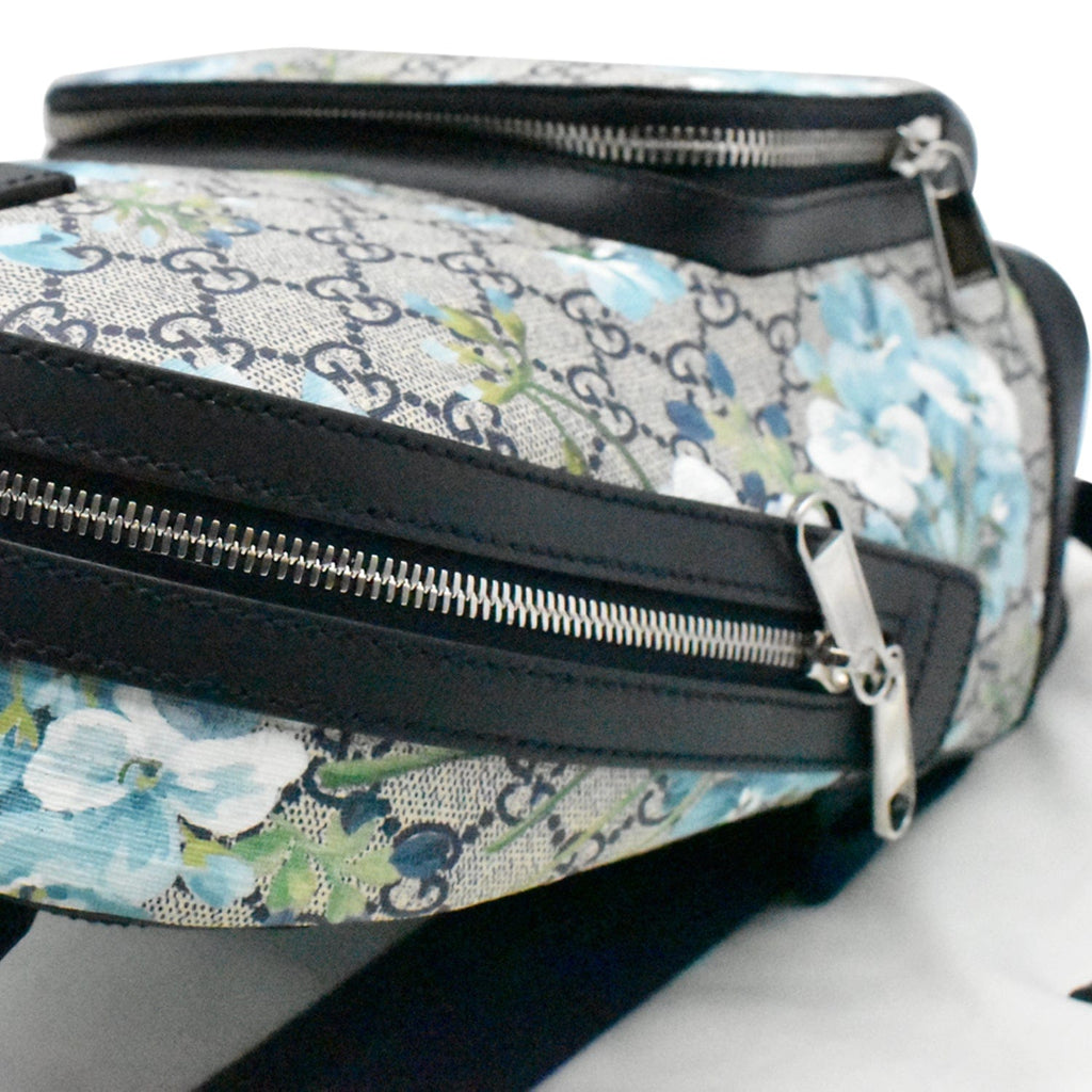 GUCCI Blooms Gucci Supreme Monogram Backpack Blue 546327