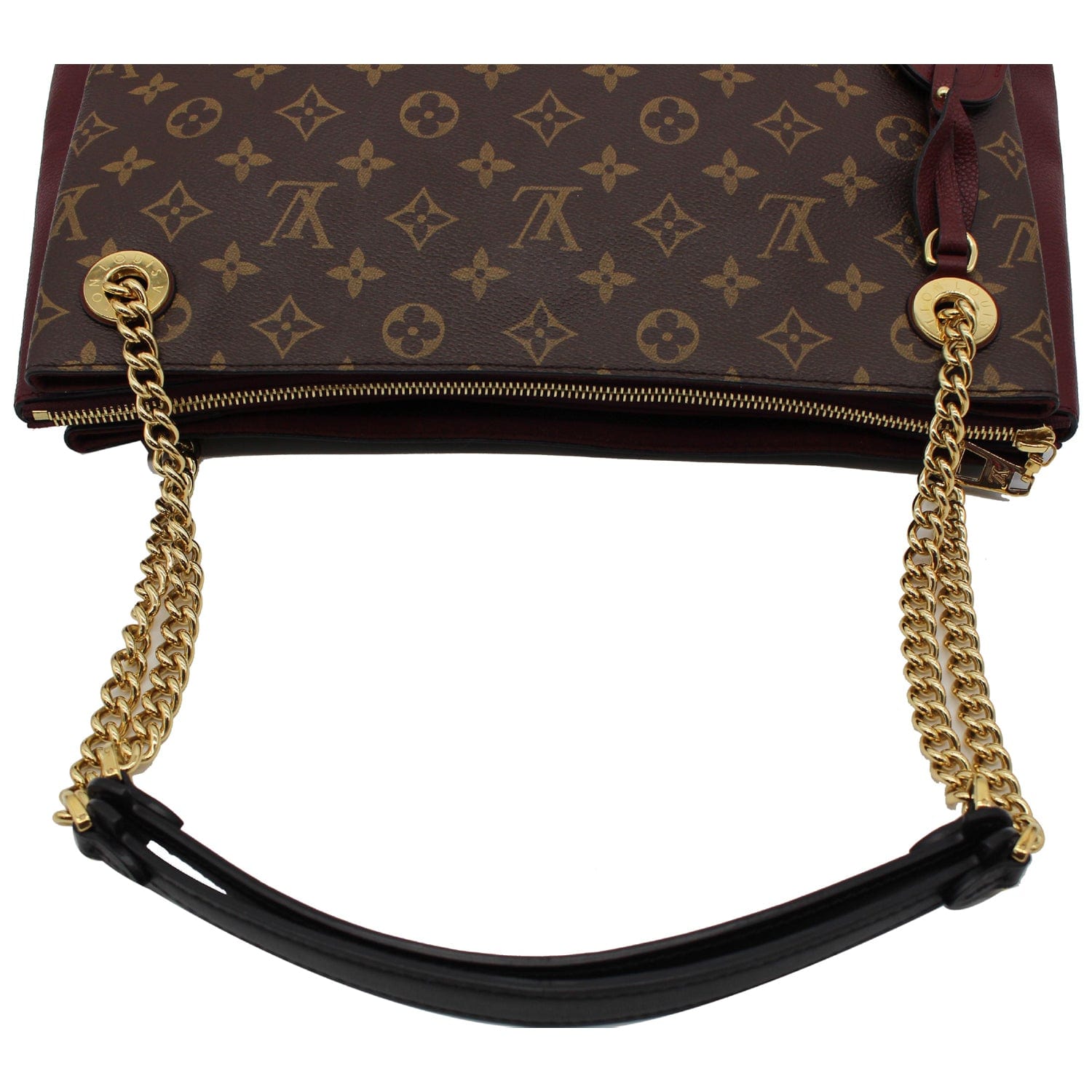 LOUIS VUITTON Surene MM Monogram Canvas Shoulder Bag Bordeaux