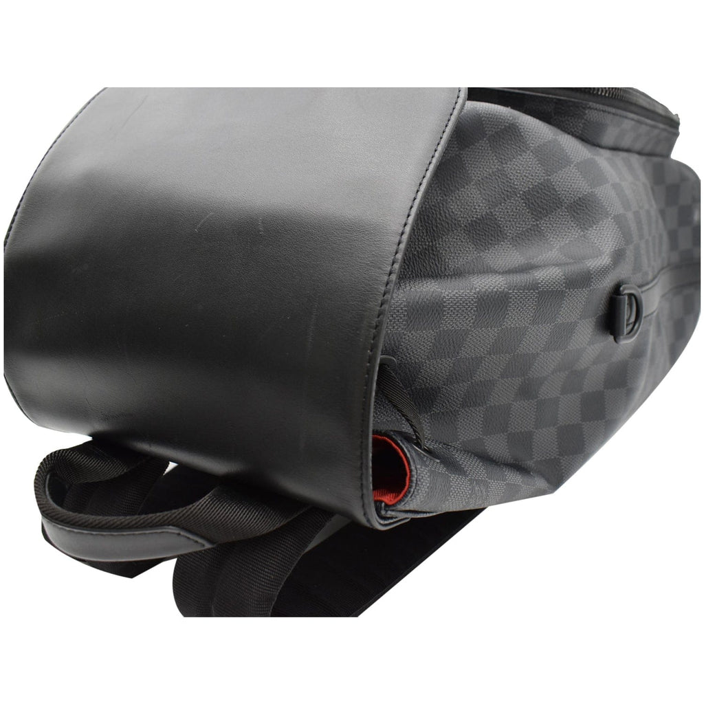 LOUIS VUITTON Utility Damier Graphite Backpack Bag Black