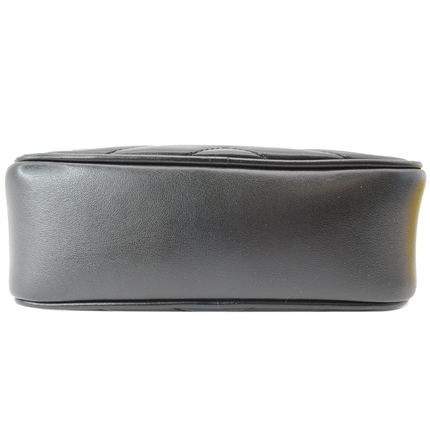 GUCCI Gucci Marmont Matelasse Mini Leather Crossbody Bag Black 448065
