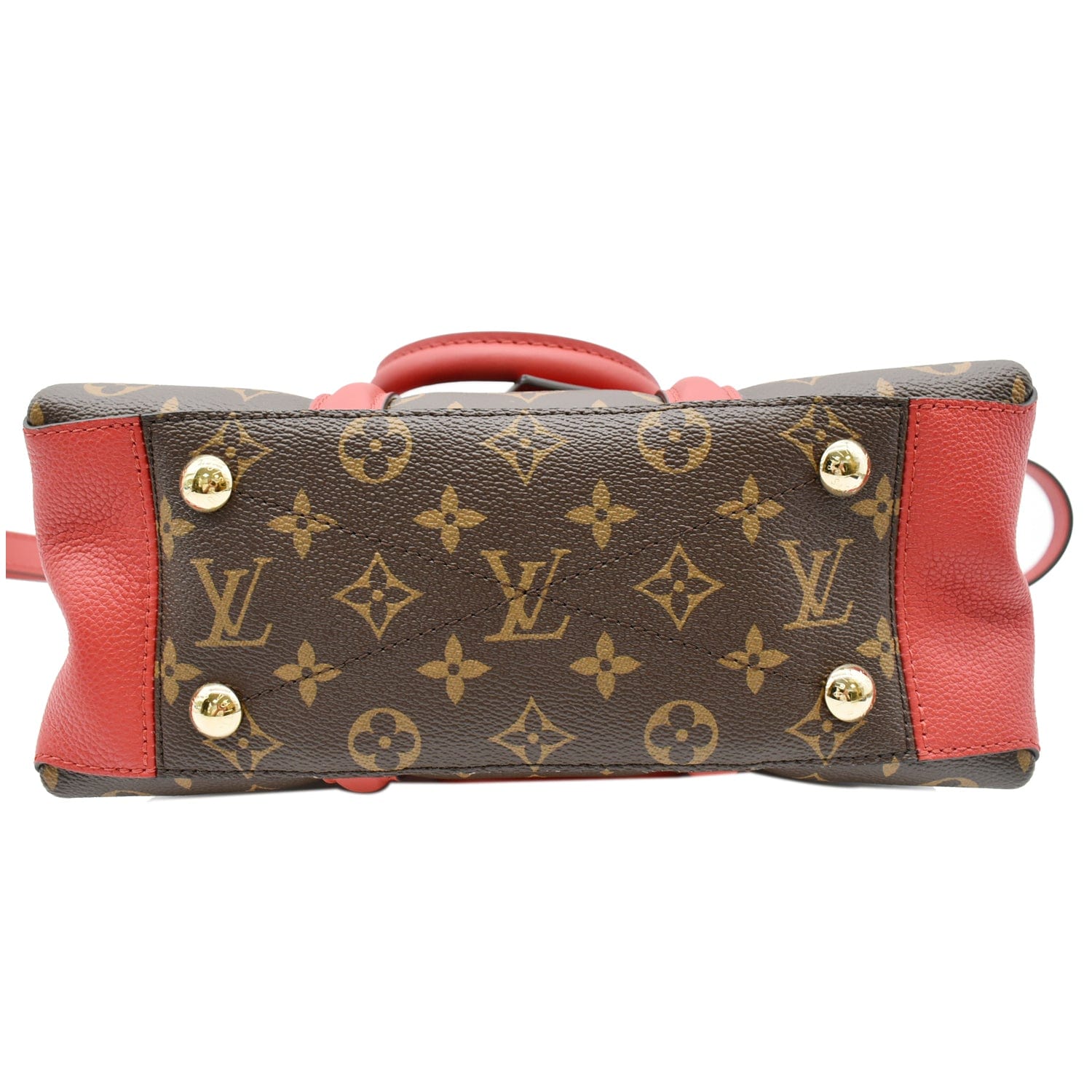 LOUIS VUITTON Soufflot BB Monogram Canvas Shoulder Crossbody Bag Cerise