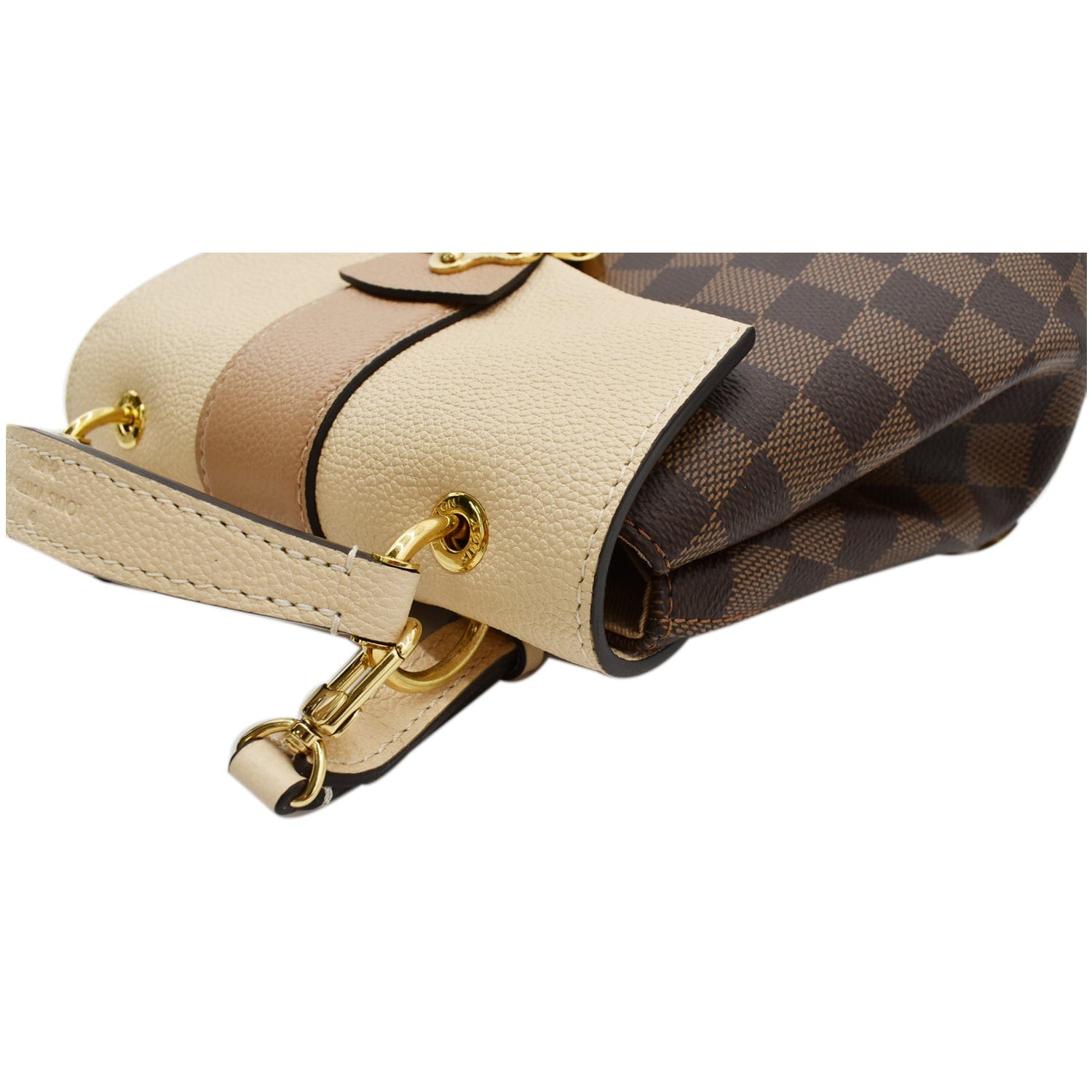 LOUIS VUITTON Clapton Damier Ebene Backpack Bag Creme Beige