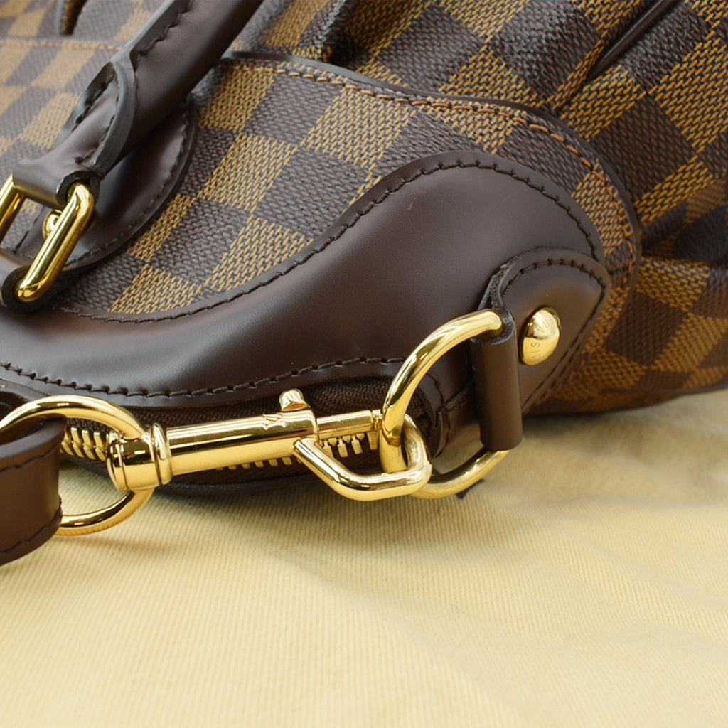 LOUIS VUITTON Trevi PM Damier Ebene Shoulder Bag Brown