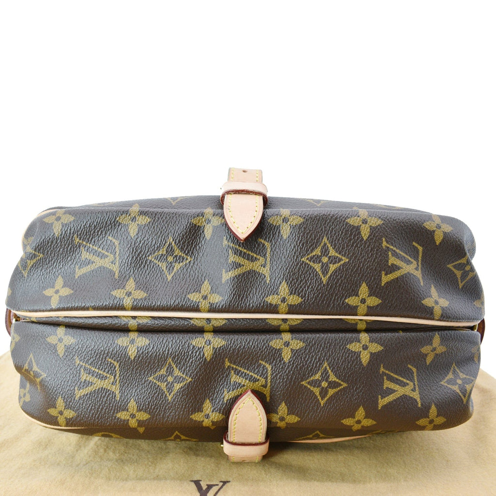 LOUIS VUITTON Saumur 30 Monogram Canvas Crossbody Bag Brown