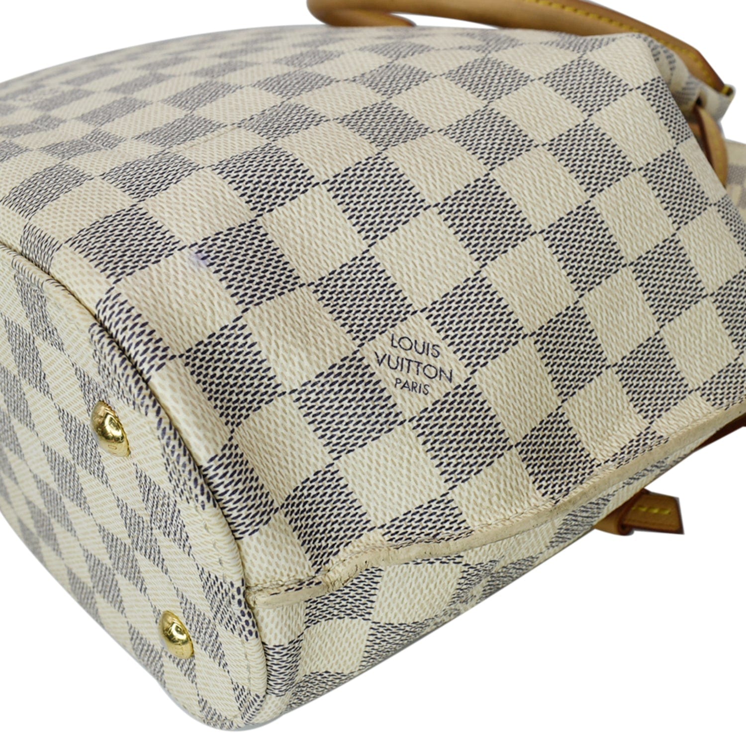 LOUIS VUITTON Girolata Damier Azur Shoulder Bag White