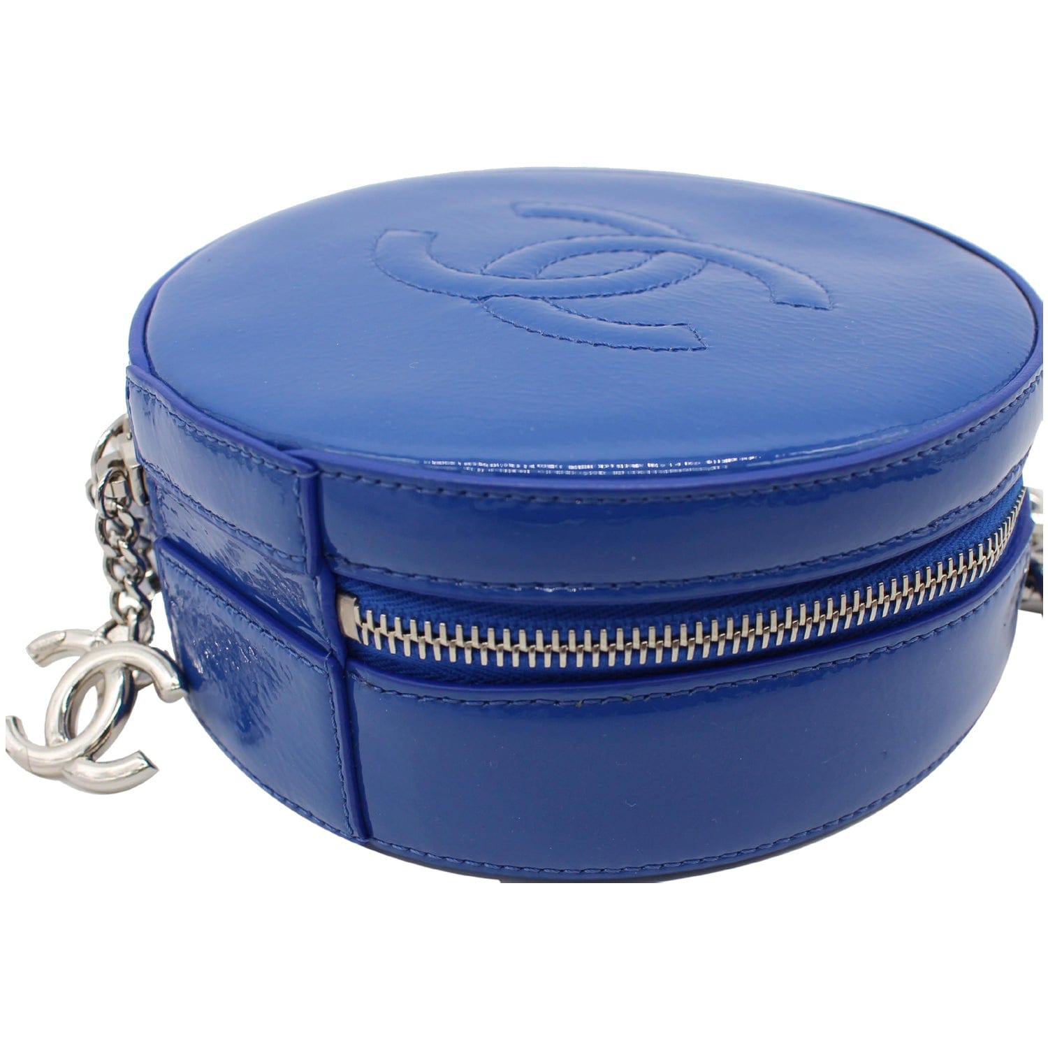 Chanel Round as Earth New 1:1 Rep Leather Crossbody Bag Blue