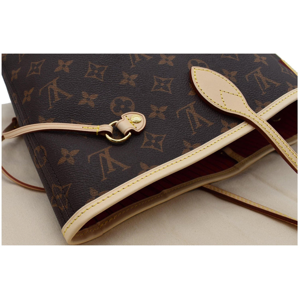 LOUIS VUITTON Neverfull MM Monogram Canvas Tote Bag Brown - New Year Deals