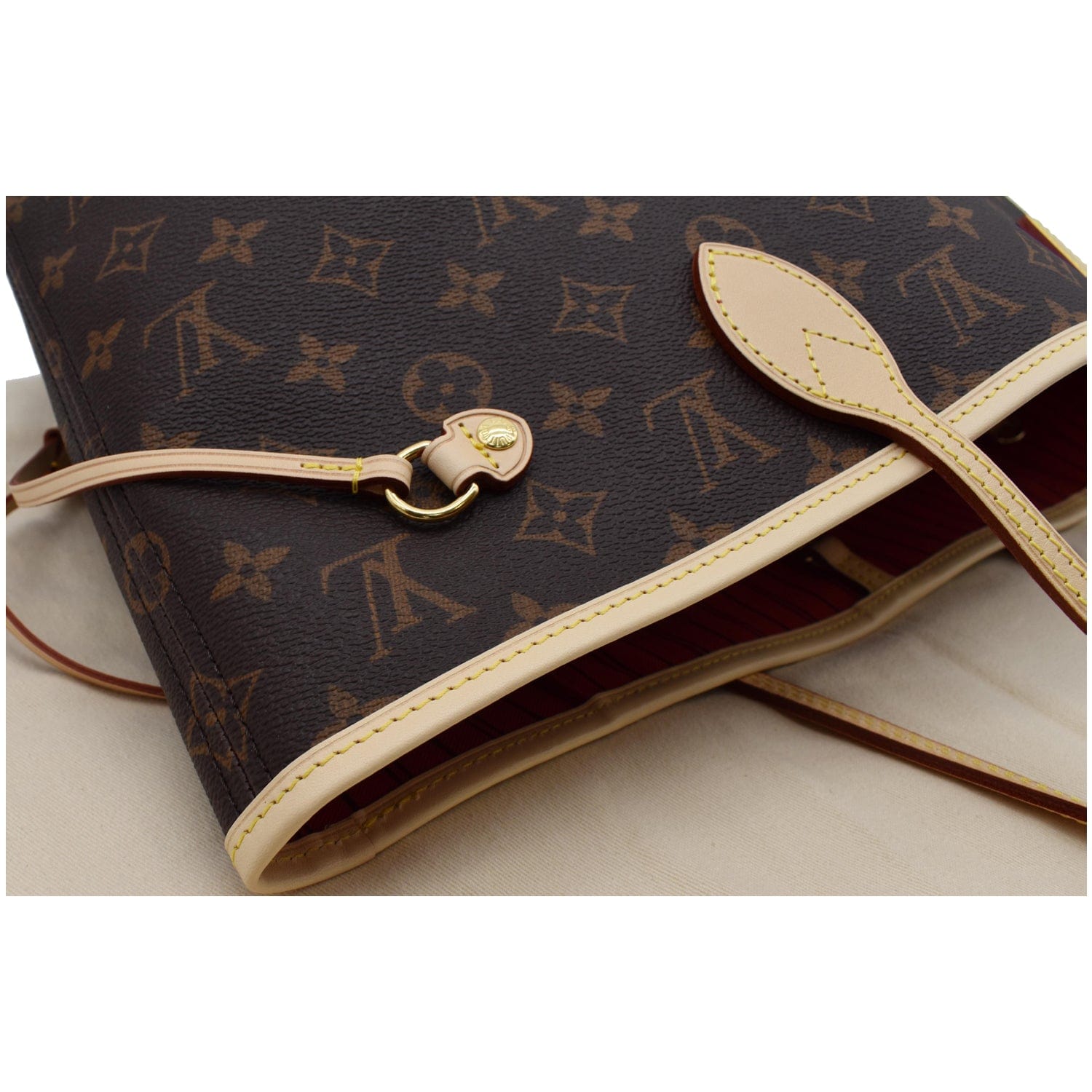 LOUIS VUITTON Neverfull MM Monogram Canvas Tote Bag Brown - New Year Deals