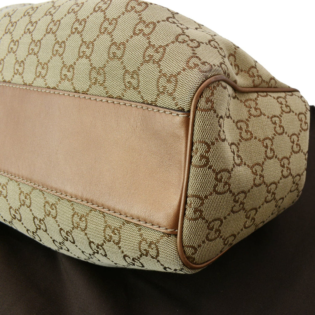 GUCCI Sukey Medium Gucci Canvas Tote Bag Beige 211944