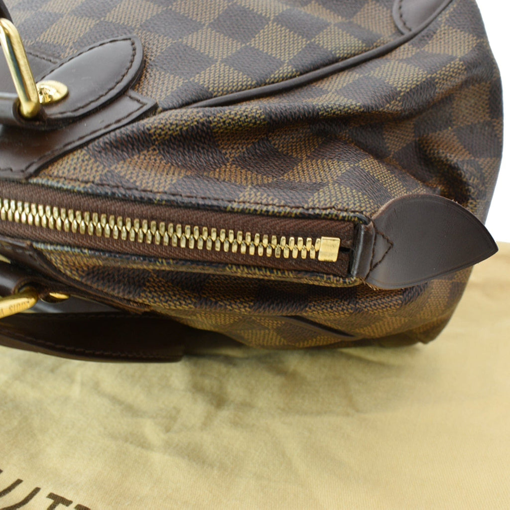 LOUIS VUITTON Verona PM Damier Ebene Satchel Bag Brown