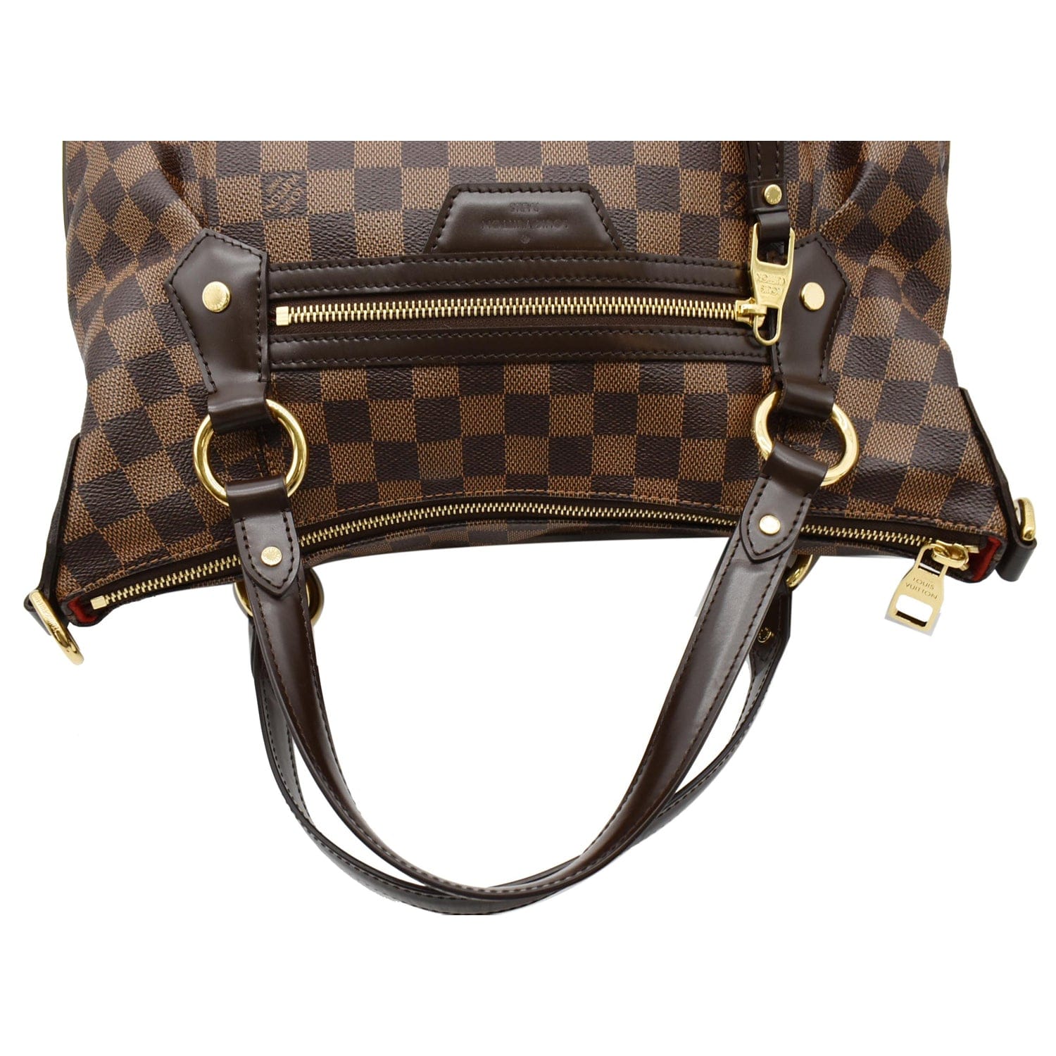 LOUIS VUITTON Evora MM Damier Ebene Shoulder Bag Brown