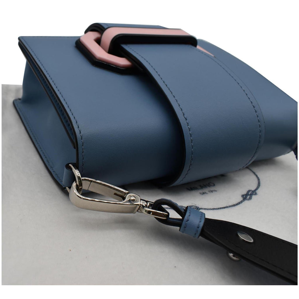 PRADA City Plex Ribbon  Shoulder Bag Blue/Pink