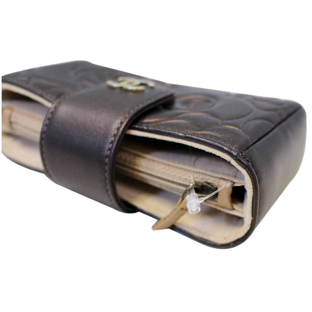 Chanel Caviar Leather Quilted O-Mini Phone Holder Clutch