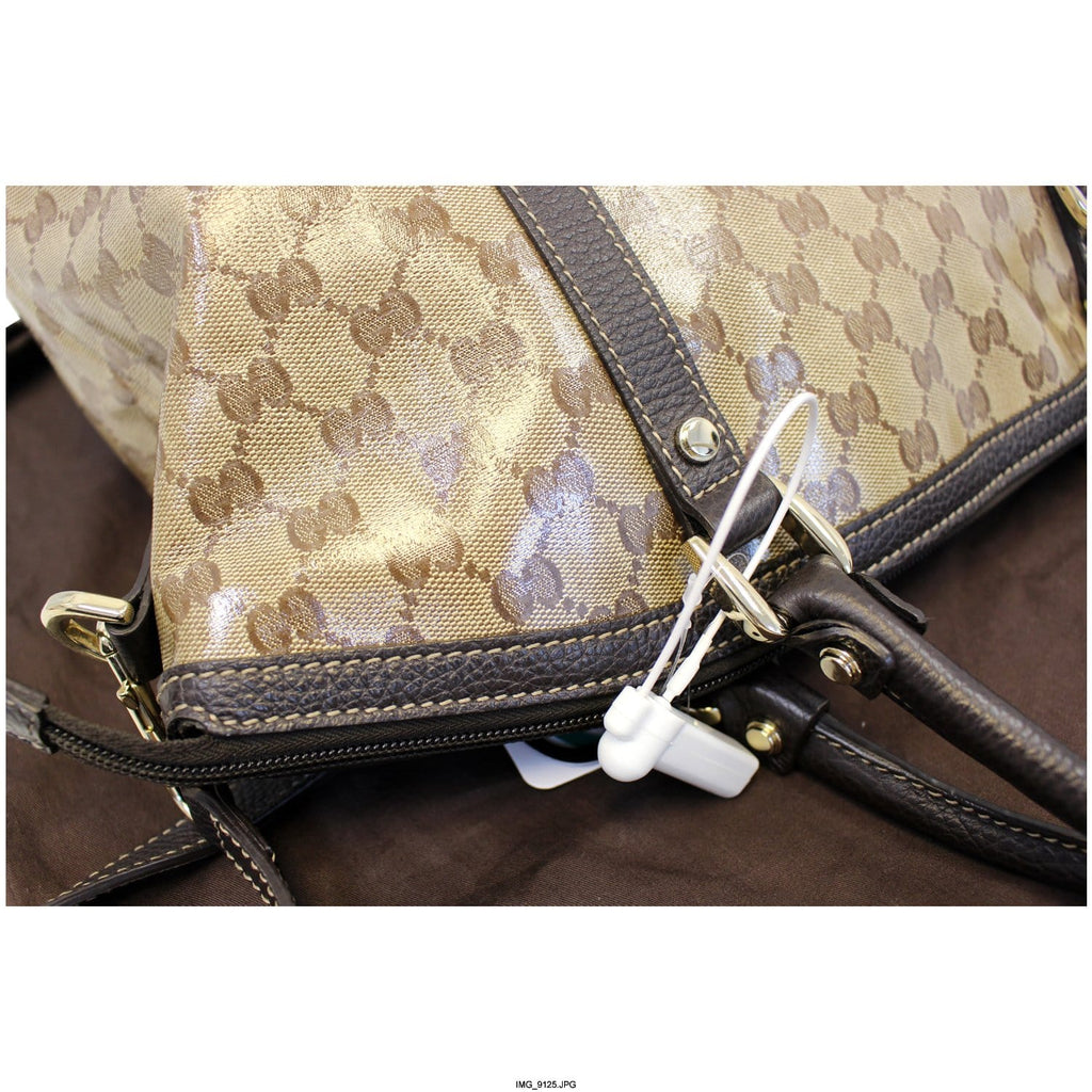 GUCCI Dome Crystal Monogram Large Gucci Shoulder Handbag 339551