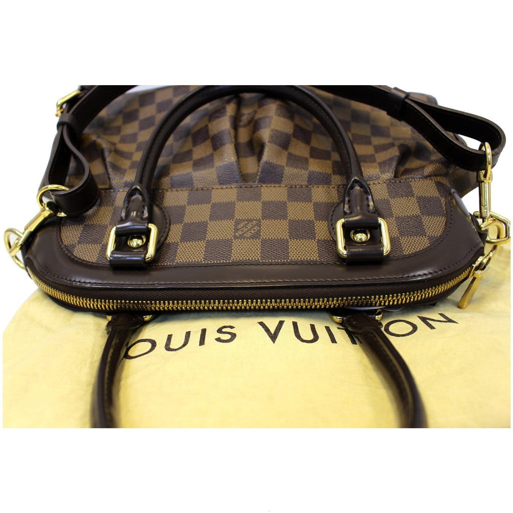 LOUIS VUITTON Trevi PM Damier Ebene Brown Shoulder Bag