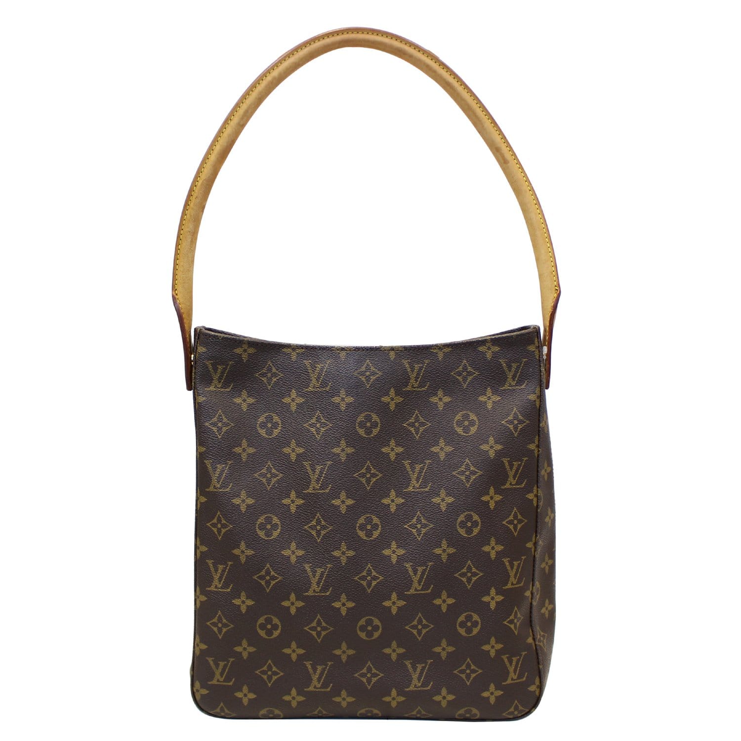 LOUIS VUITTON Monogram Canvas Looping GM Brown Shoulder Bag