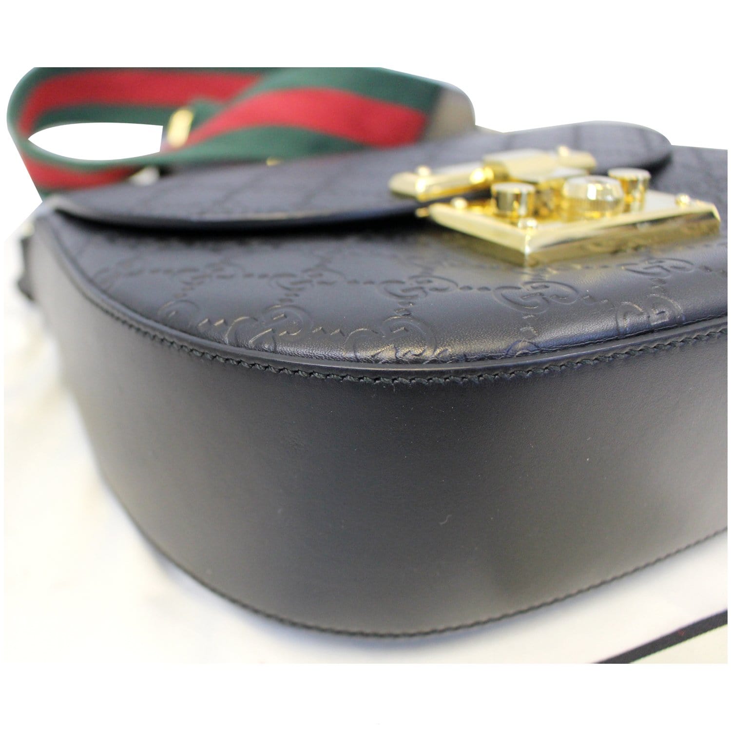 GUCCI Padlock Gucci Guccissima Signature Leather Shoulder Bag 453189