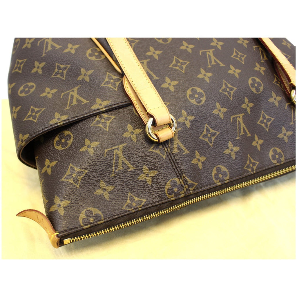 LOUIS VUITTON Totally GM Monogram Canvas Tote Shoulder Bag Brown