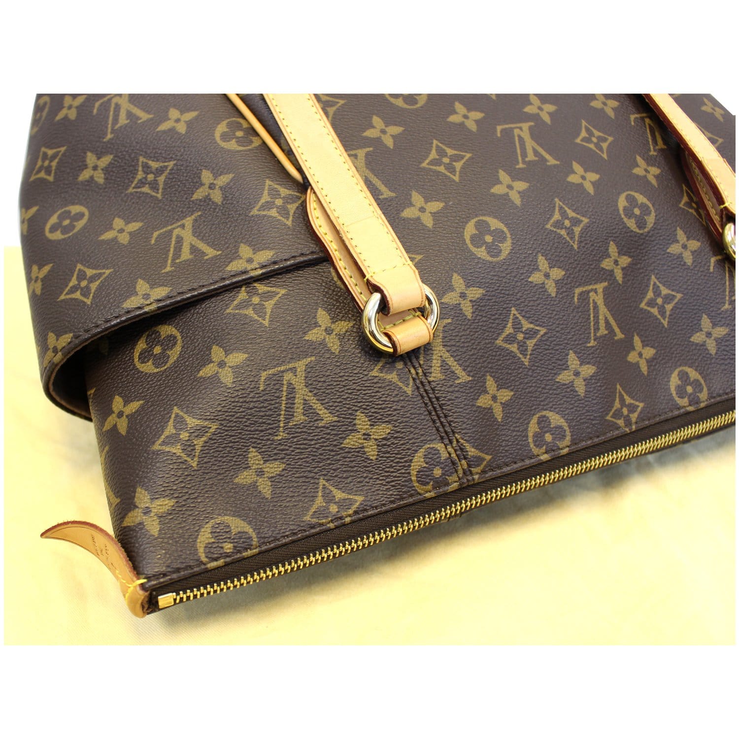 LOUIS VUITTON Totally GM Monogram Canvas Tote Shoulder Bag Brown