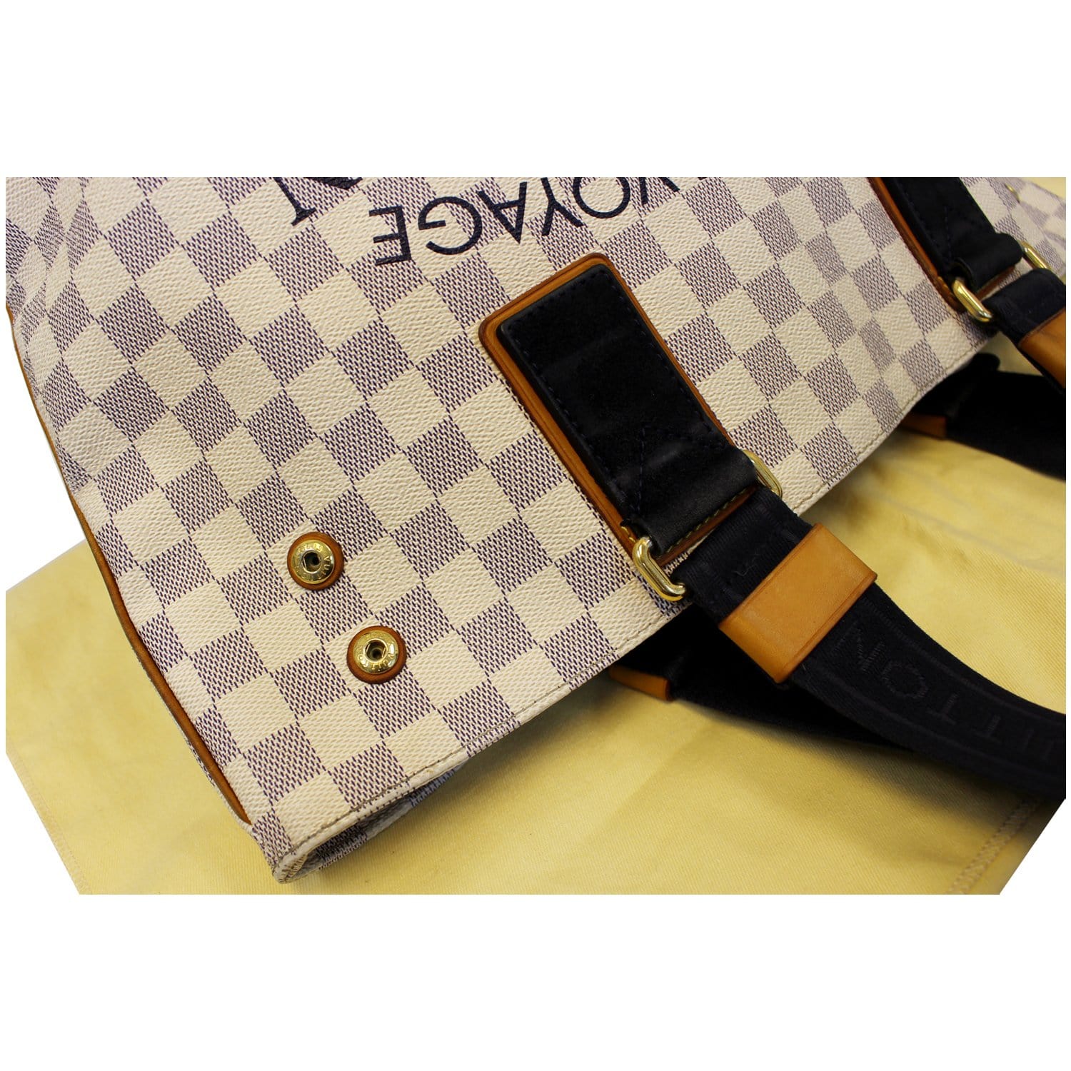 LOUIS VUITTON Cabas PM Damier Azur Beach Shoulder Bag