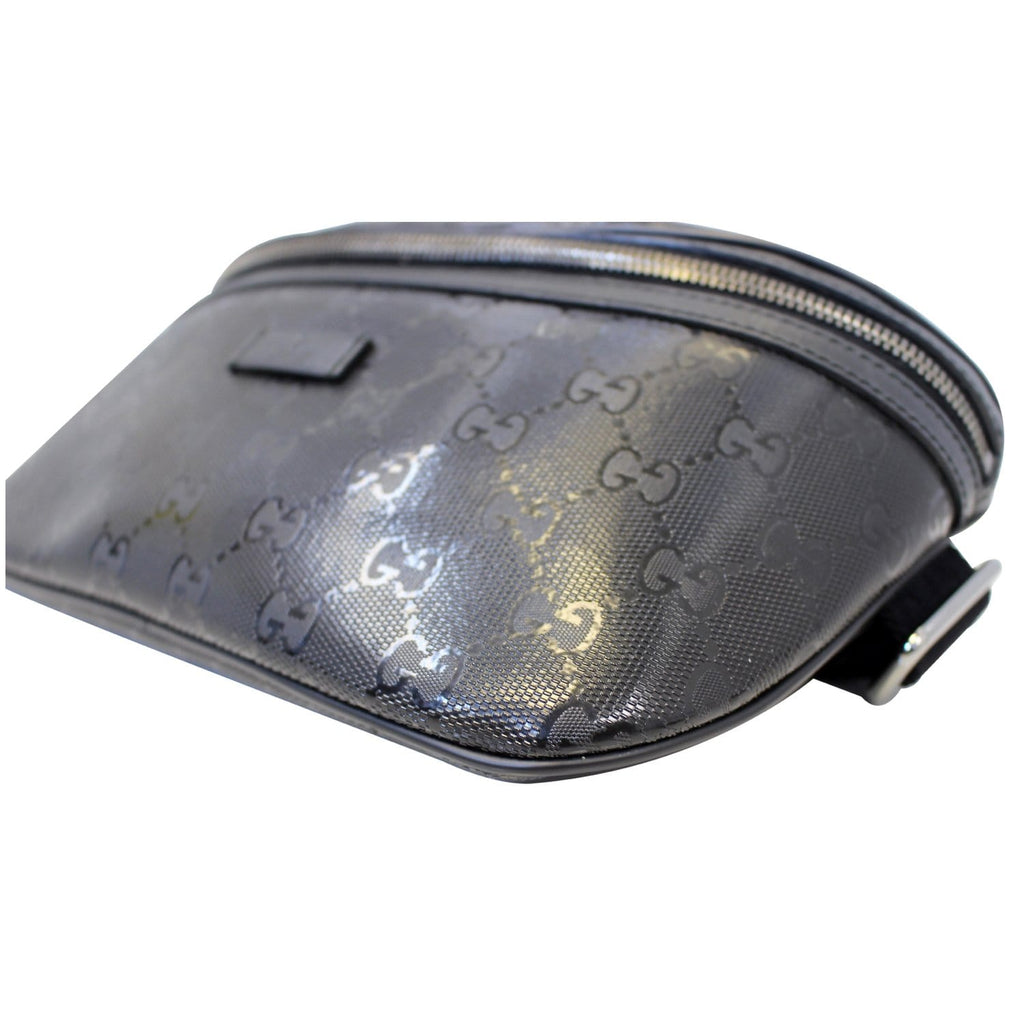 GUCCI Gucci Imprime Monogram Waist Bum Bag Black 233269