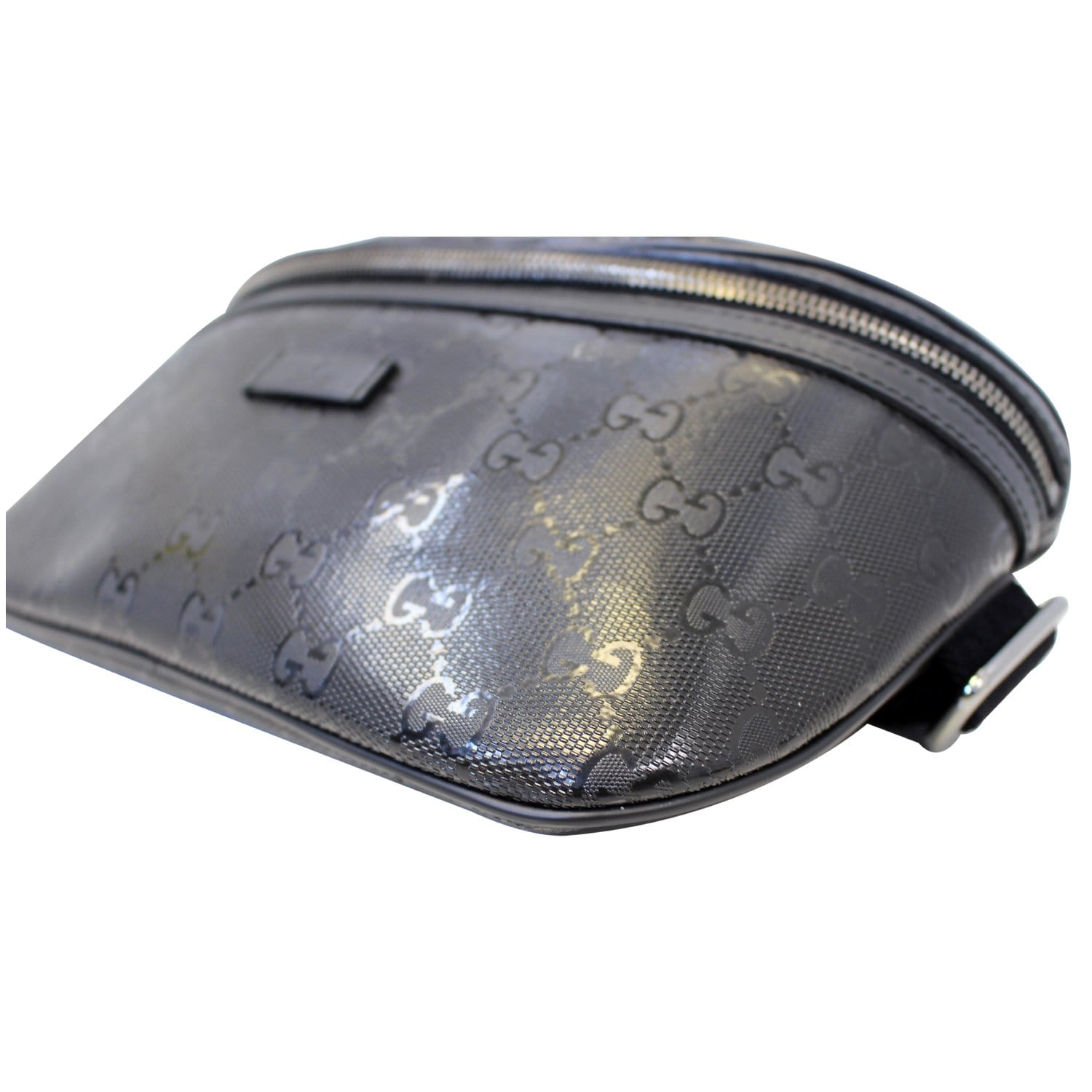 GUCCI Gucci Imprime Monogram Waist Bum Bag Black 233269