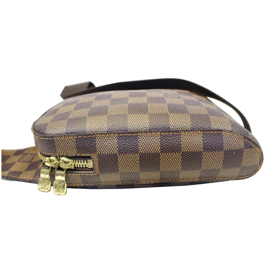 LOUIS VUITTON Damier Ebene Geronimos Brown Hip Bag