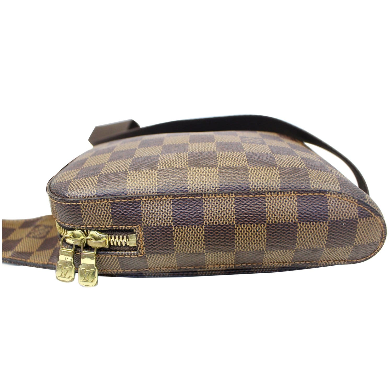 LOUIS VUITTON Damier Ebene Geronimos Brown Hip Bag
