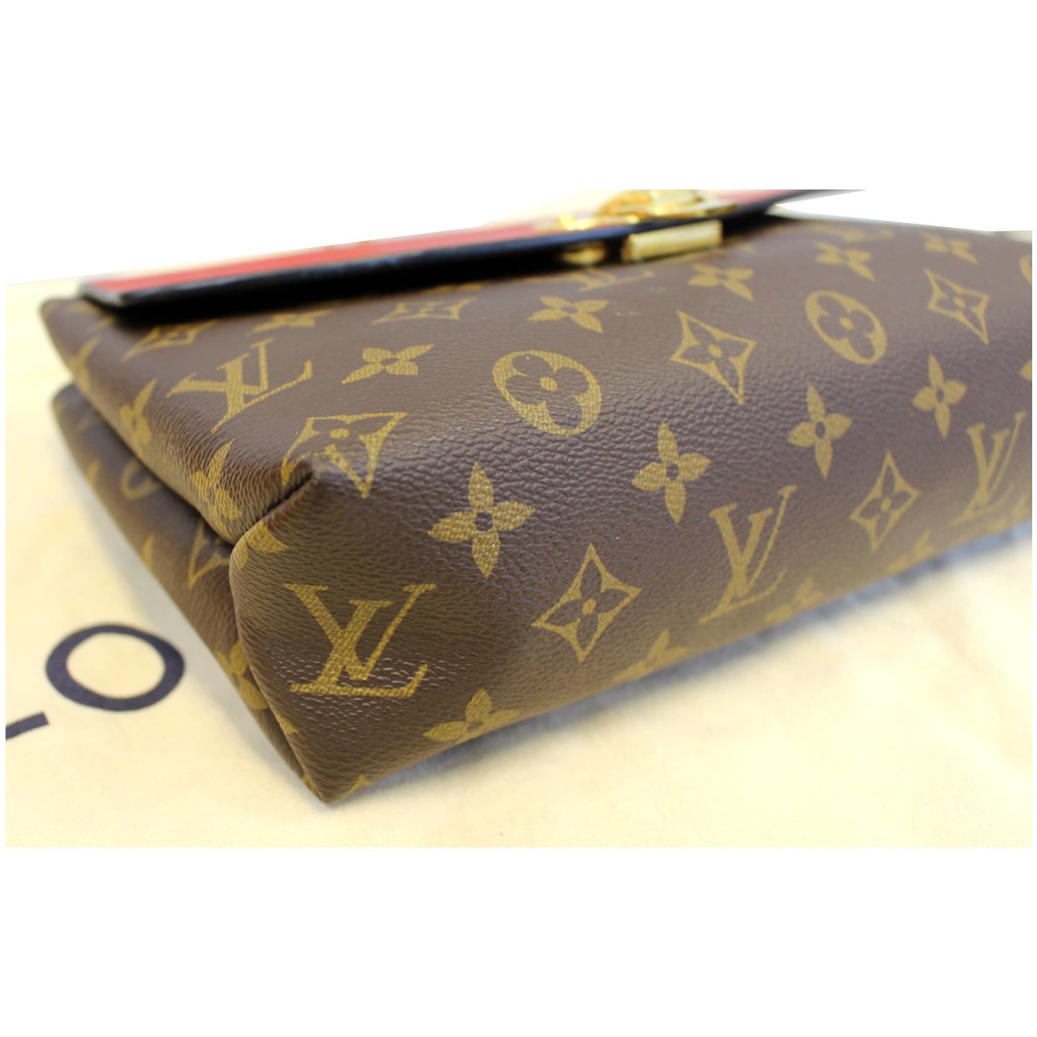 LOUIS VUITTON Saint Placide Monogram Canvas Shoulder Crossbody Bag Cerise
