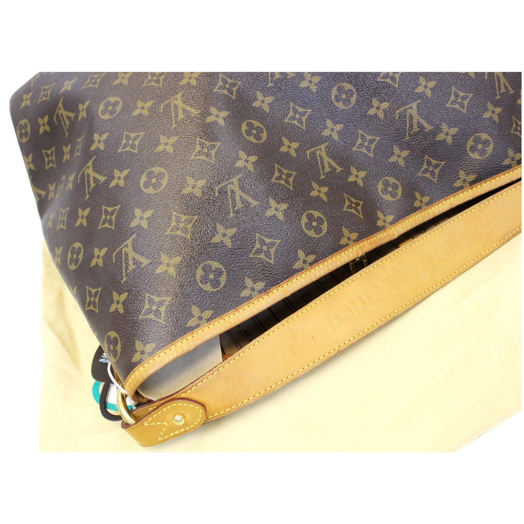 LOUIS VUITTON Delightful MM Monogram Canvas Tote Shoulder Bag