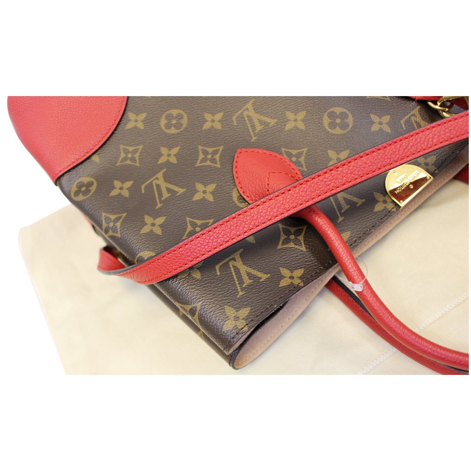 LOUIS VUITTON Flandrin Monogram Canvas Tote Shoulder Bag Cherry - 15% OFF