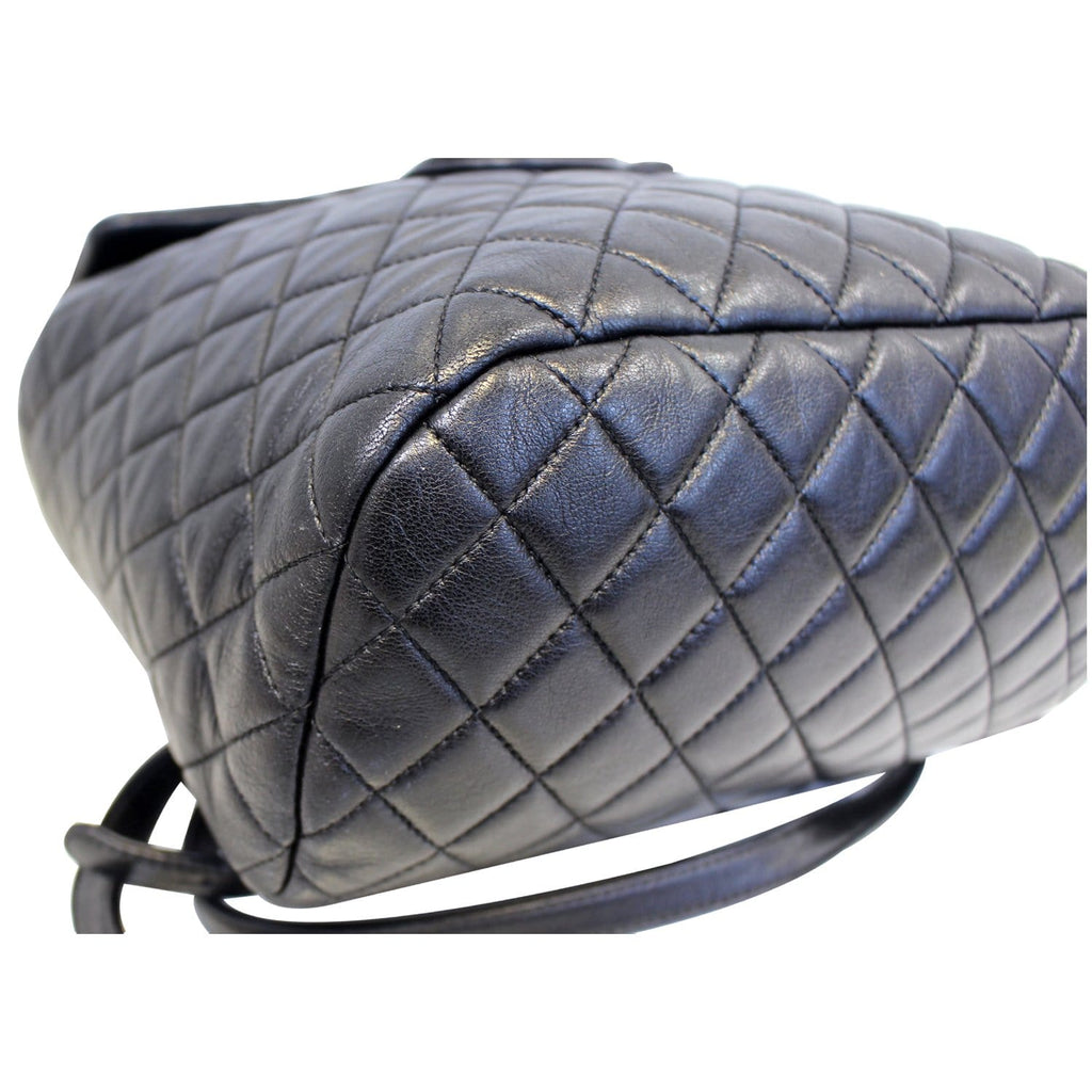 Chanel Urban Spirit  Leather Backpack Bag Black