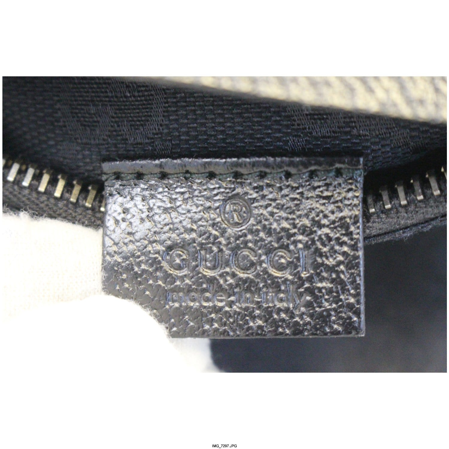 GUCCI Monogram Waist Bum Bag Black 28566