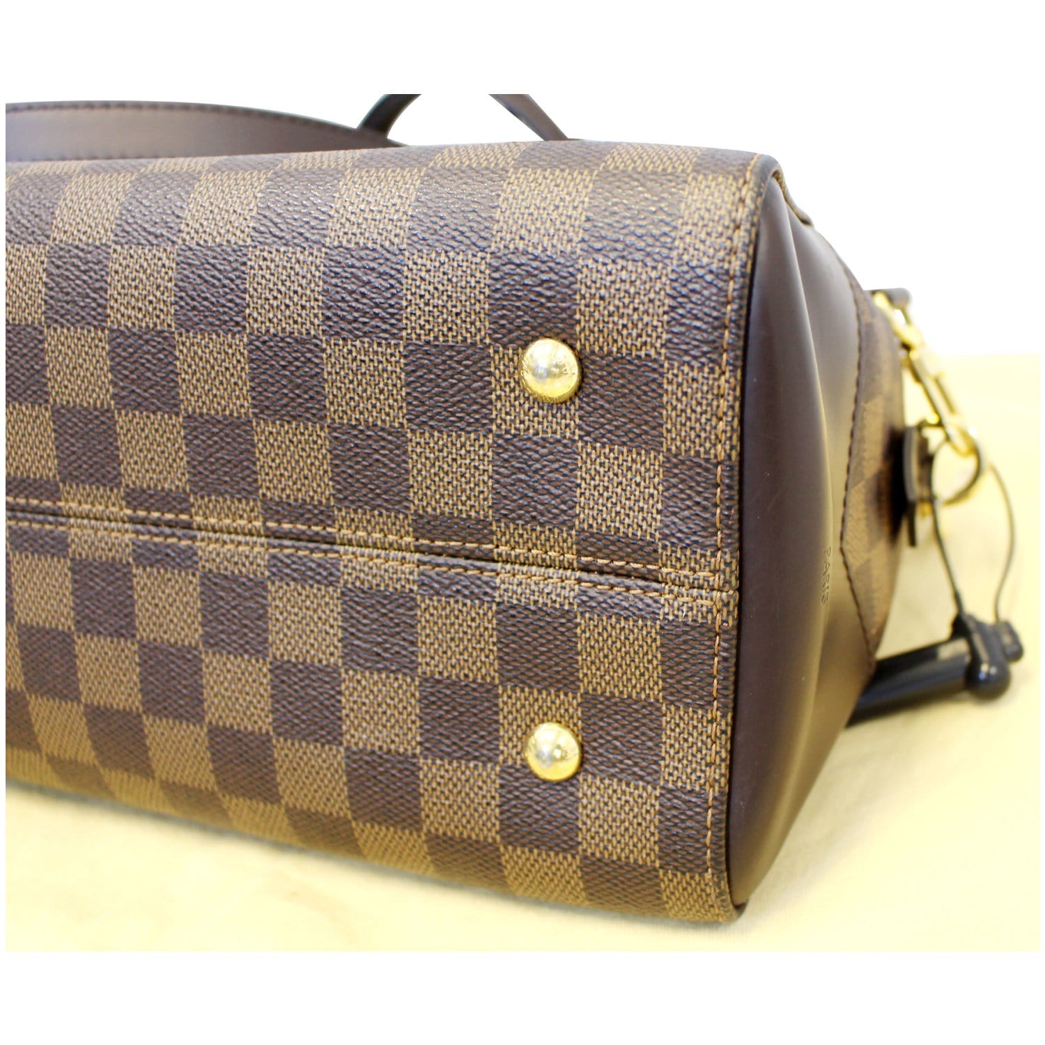 LOUIS VUITTON Kensington Bowling Damier Ebene Shoulder Handbag