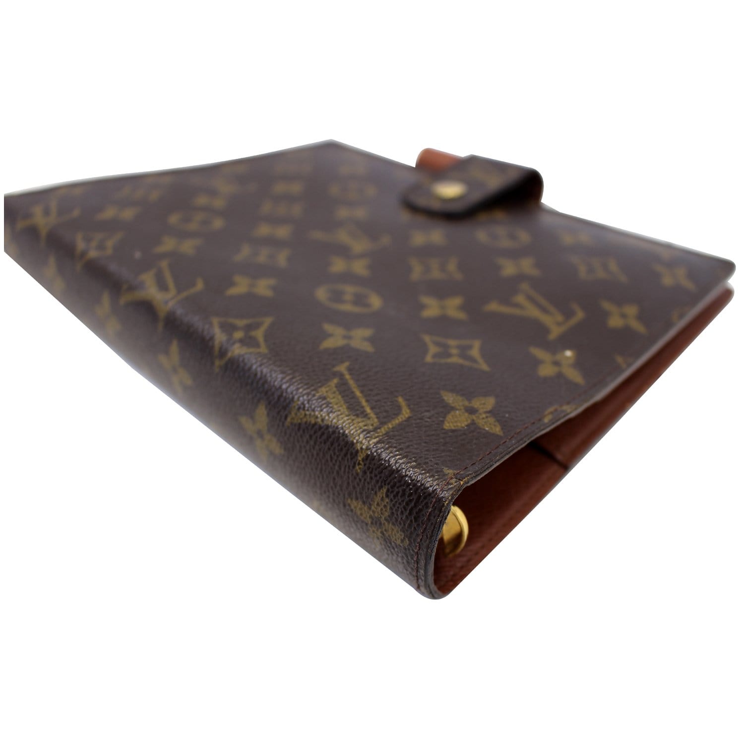 LOUIS VUITTON Monogram Canvas Brown Agenda GM Day Planner Cover
