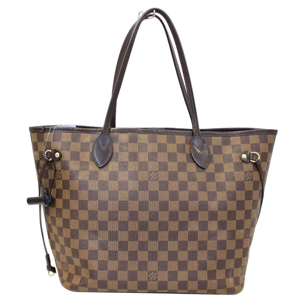 LOUIS VUITTON Neverfull MM Damier Ebene Tote Shoulder Bag