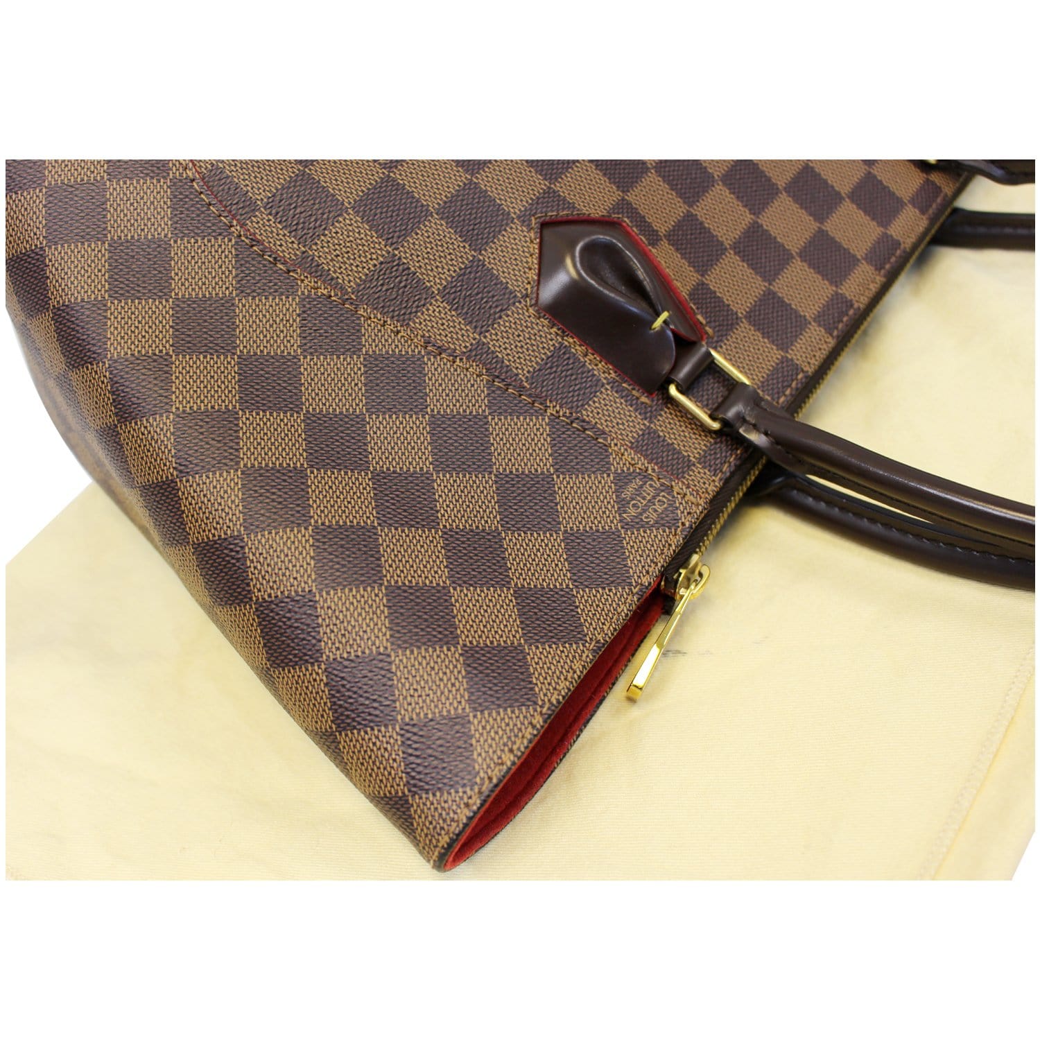 LOUIS VUITTON Caissa MM Damier Ebene Tote Bag