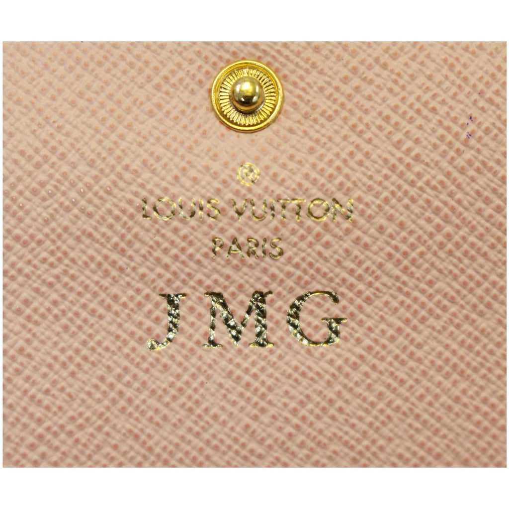 LOUIS VUITTON Emilie Monogram Canvas Wallet Rose Ballerine