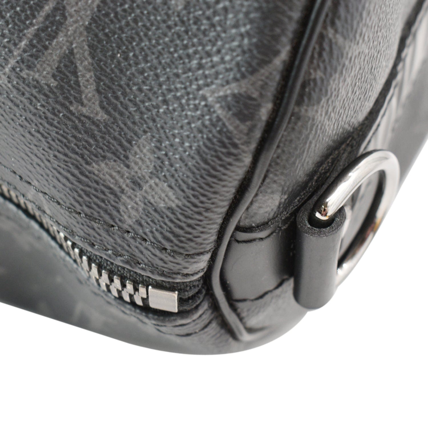LOUIS VUITTON Keepall Bandouliere 55 Monogram Eclipse Travel Bag Black