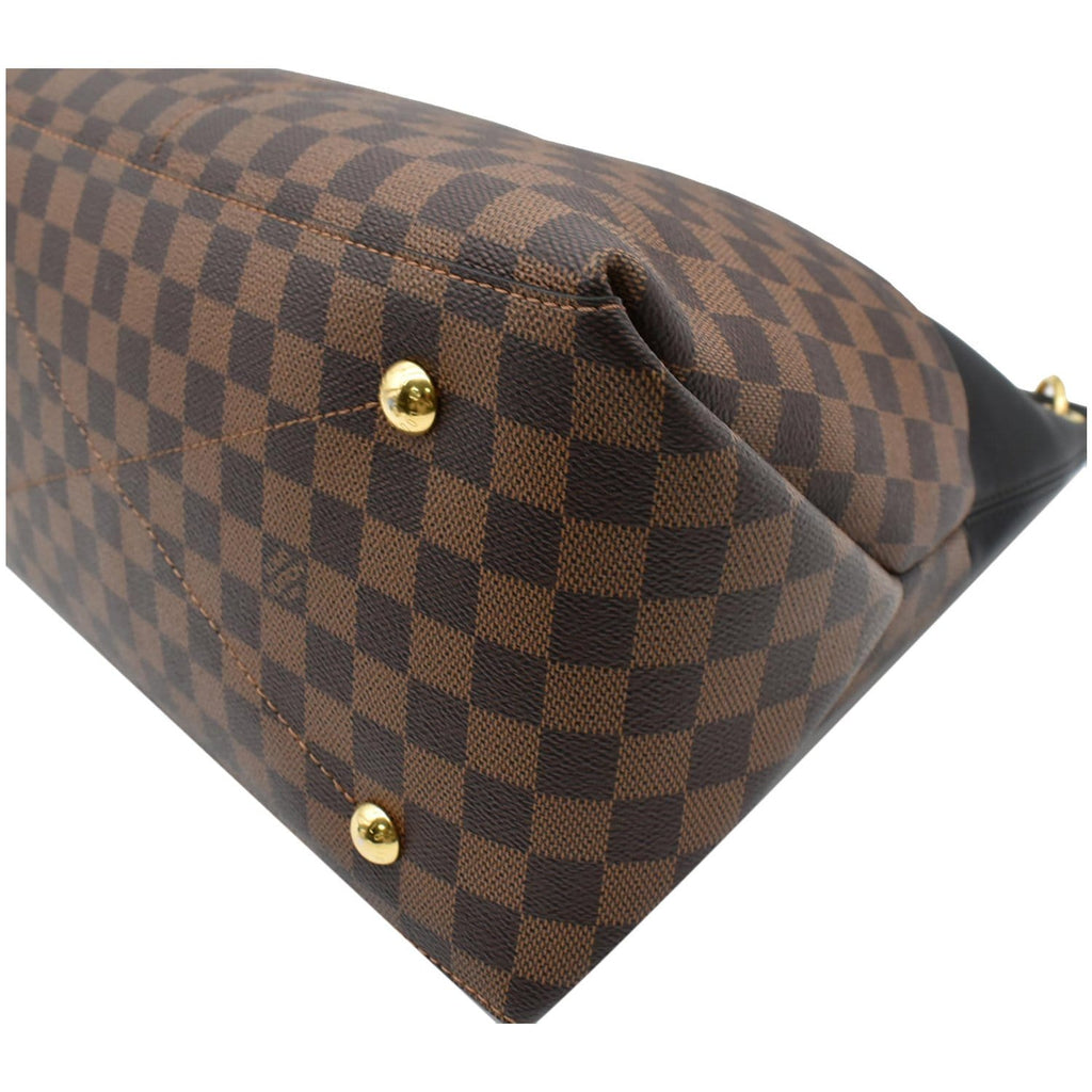 LOUIS VUITTON Maida Damier Ebene Hobo Shoulder Bag Noir