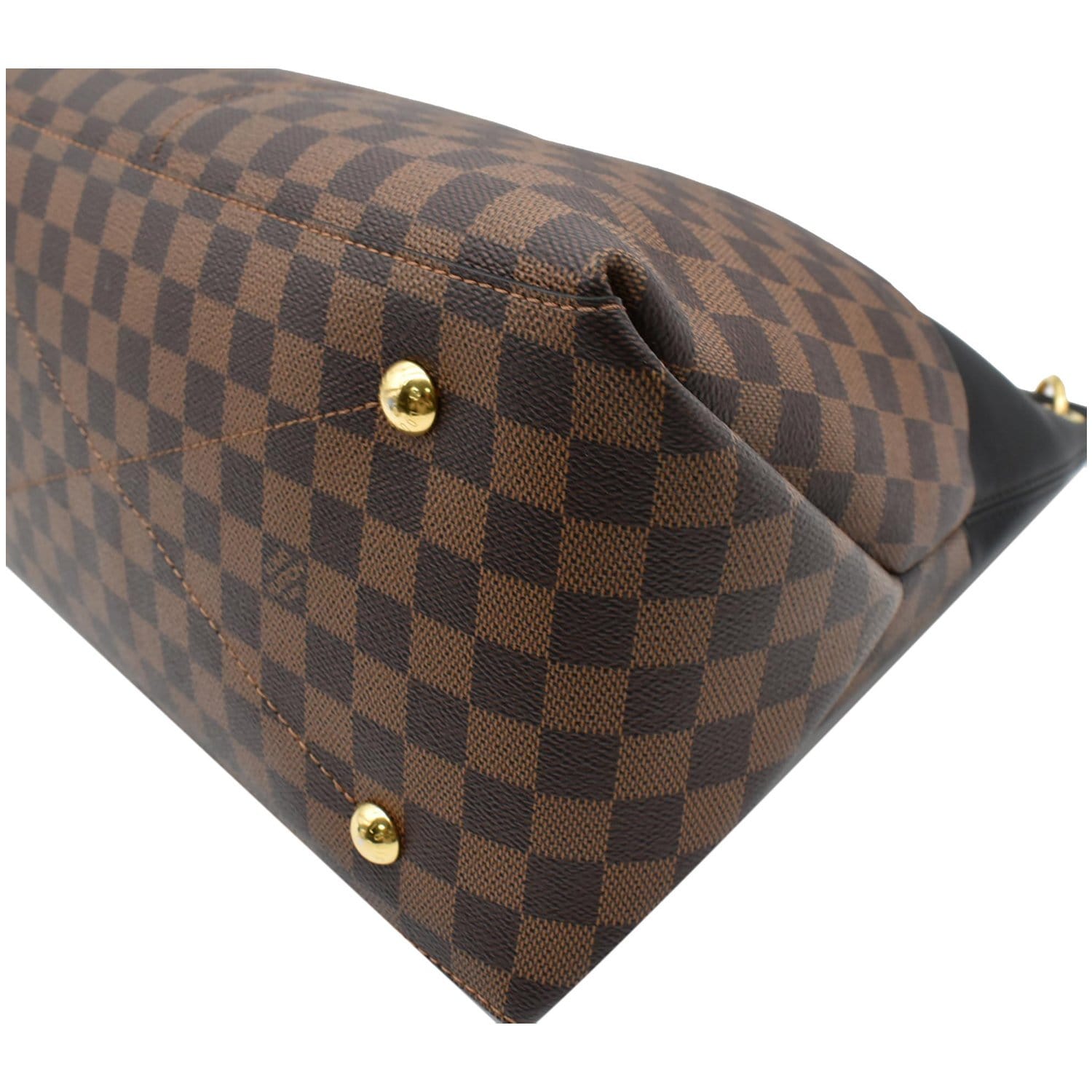 LOUIS VUITTON Maida Damier Ebene Hobo Shoulder Bag Noir