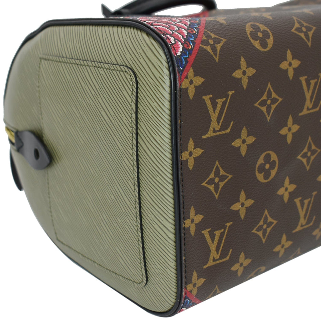 LOUIS VUITTON Kabuki Speedy 30 Monogram Canvas Satchel Bag Brown - Hot Deals