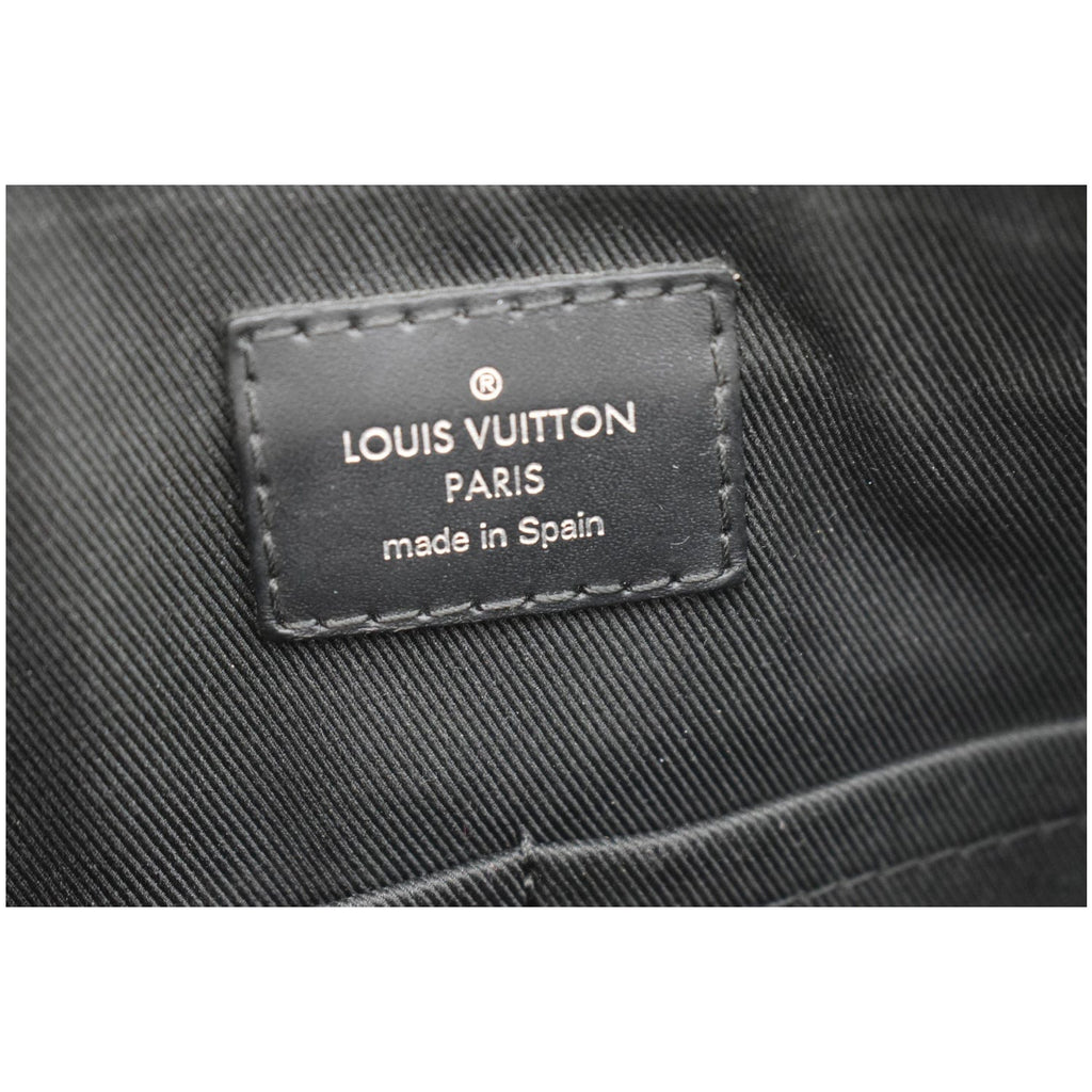 LOUIS VUITTON Mick PM Damier Graphite Messenger Bag Black