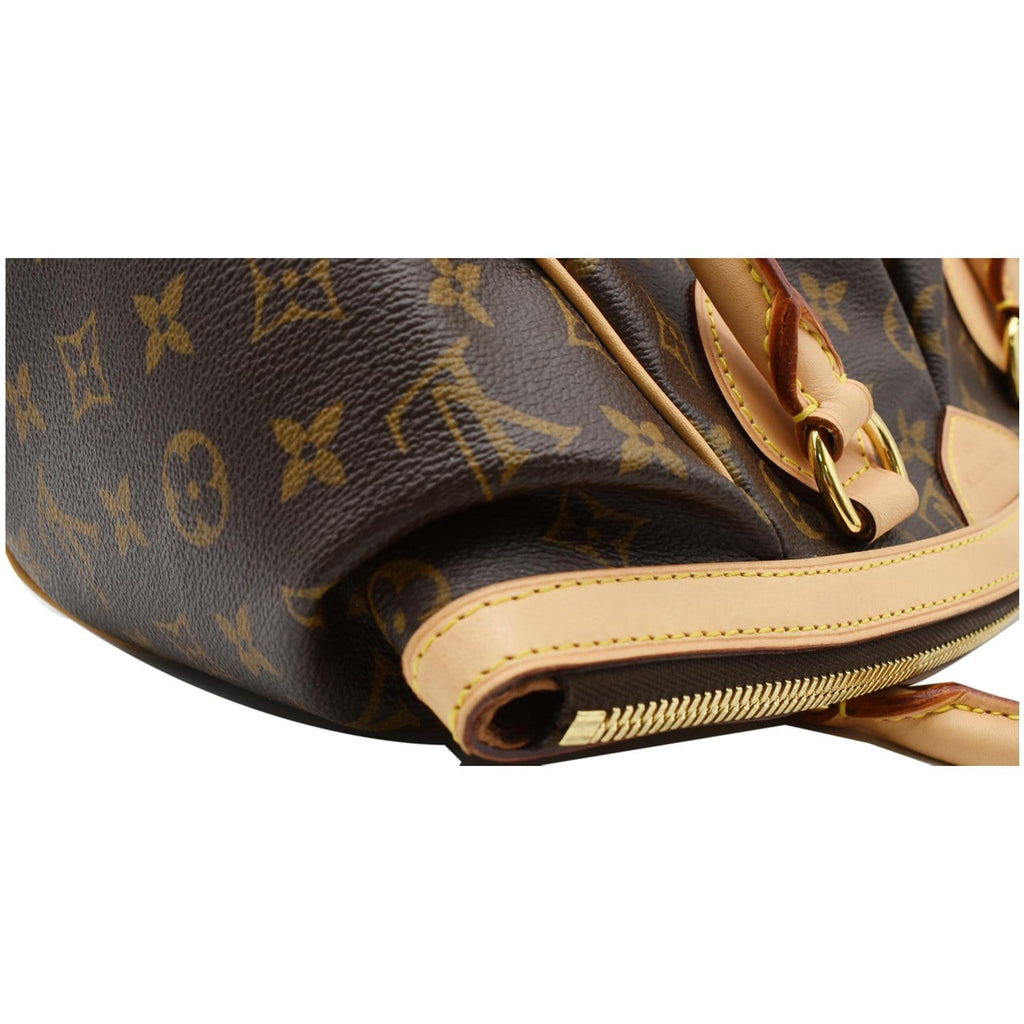 LOUIS VUITTON Tivoli PM Monogram Canvas Shoulder Bag Brown