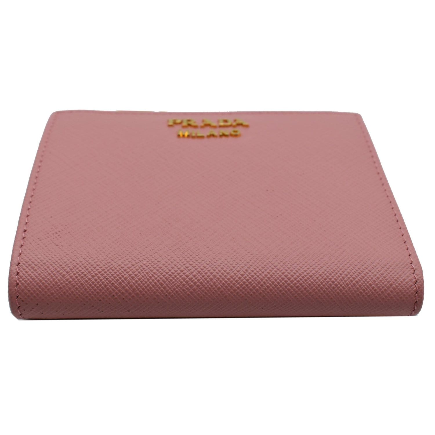 PRADA Small Saffiano Leather Wallet Pink
