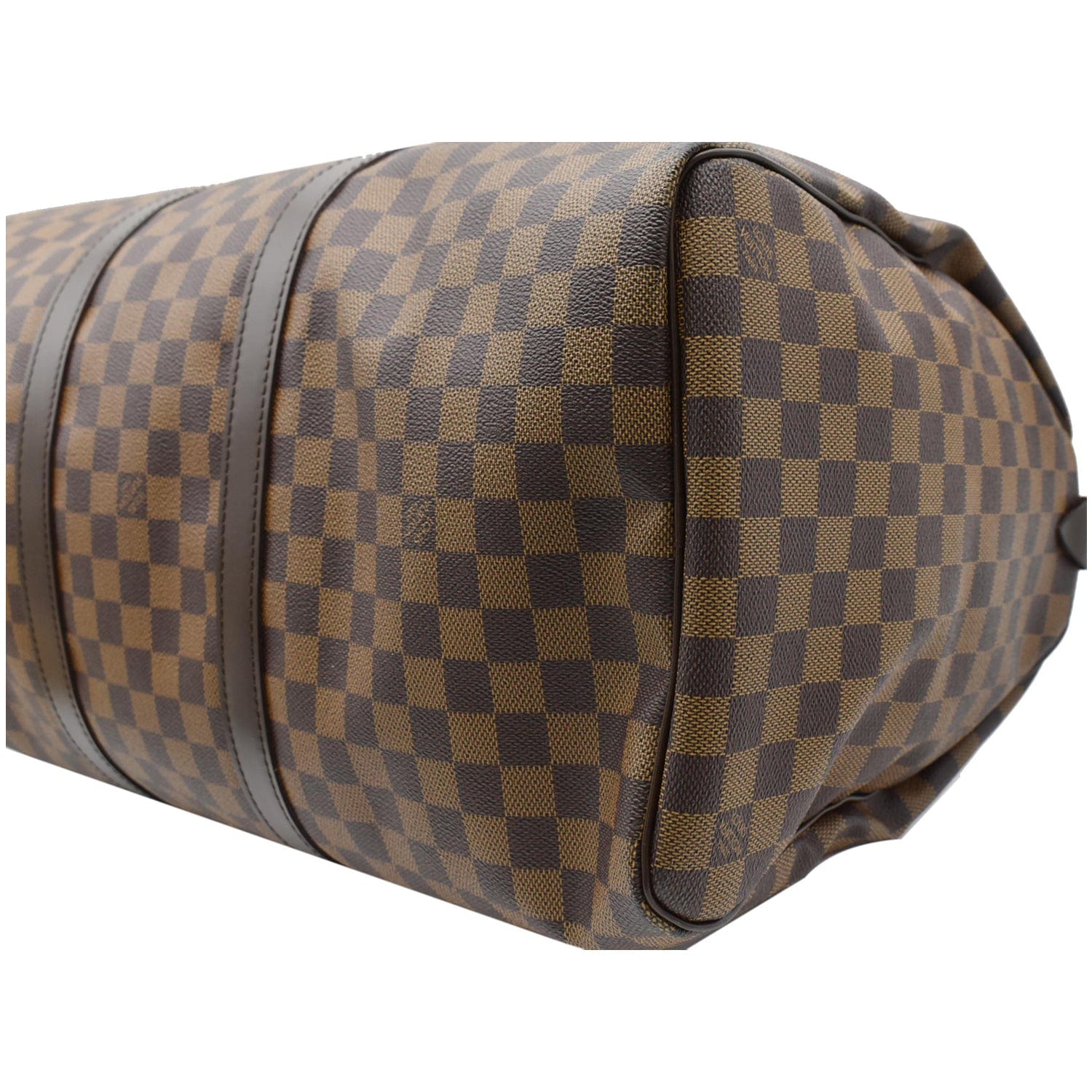 LOUIS VUITTON Keepall 50 Damier Ebene Travel Bag Brown