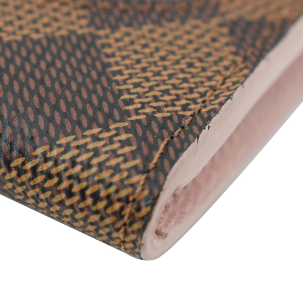 LOUIS VUITTON Caissa Damier Ebene Wallet Rose Ballerine - Hot Deals