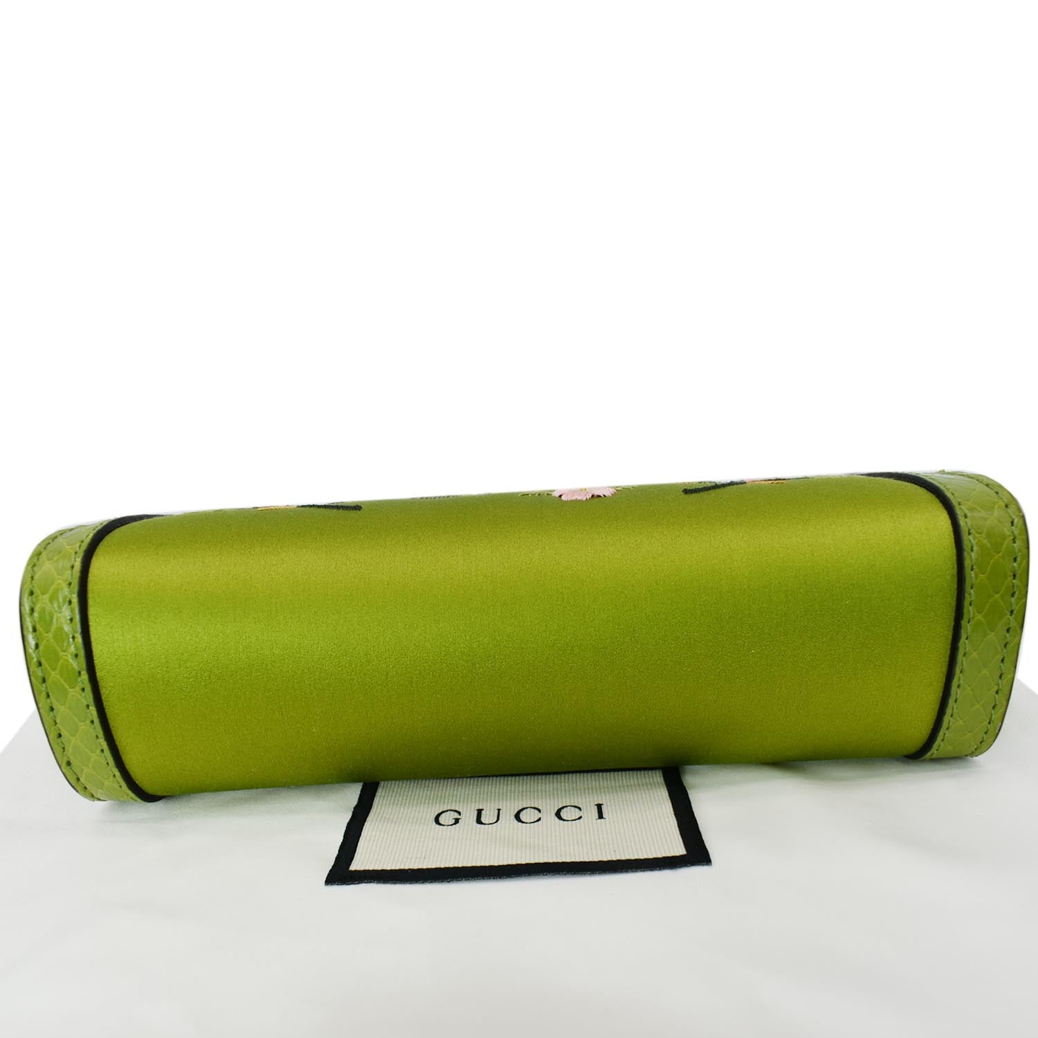 GUCCI Ophidia Silk Embroidered Floral Mini Shoulder Bag Green  - Hot Deals