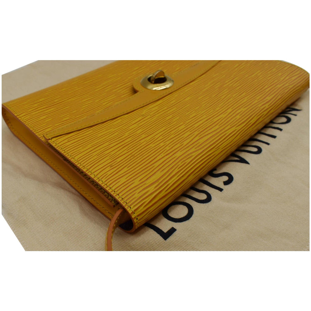 LOUIS VUITTON Arche Pochette Epi Leather Shoulder Bag Yellow